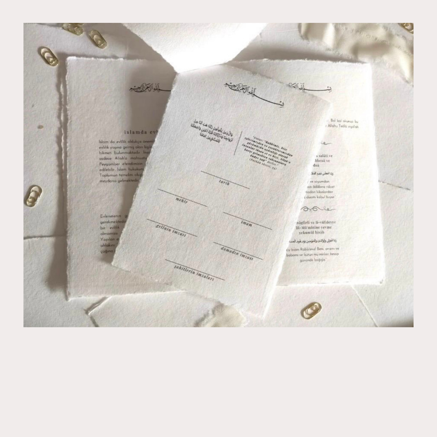 Islamische Trauurkunde A5 | Dini Nikah Belgesi (Türkisch)