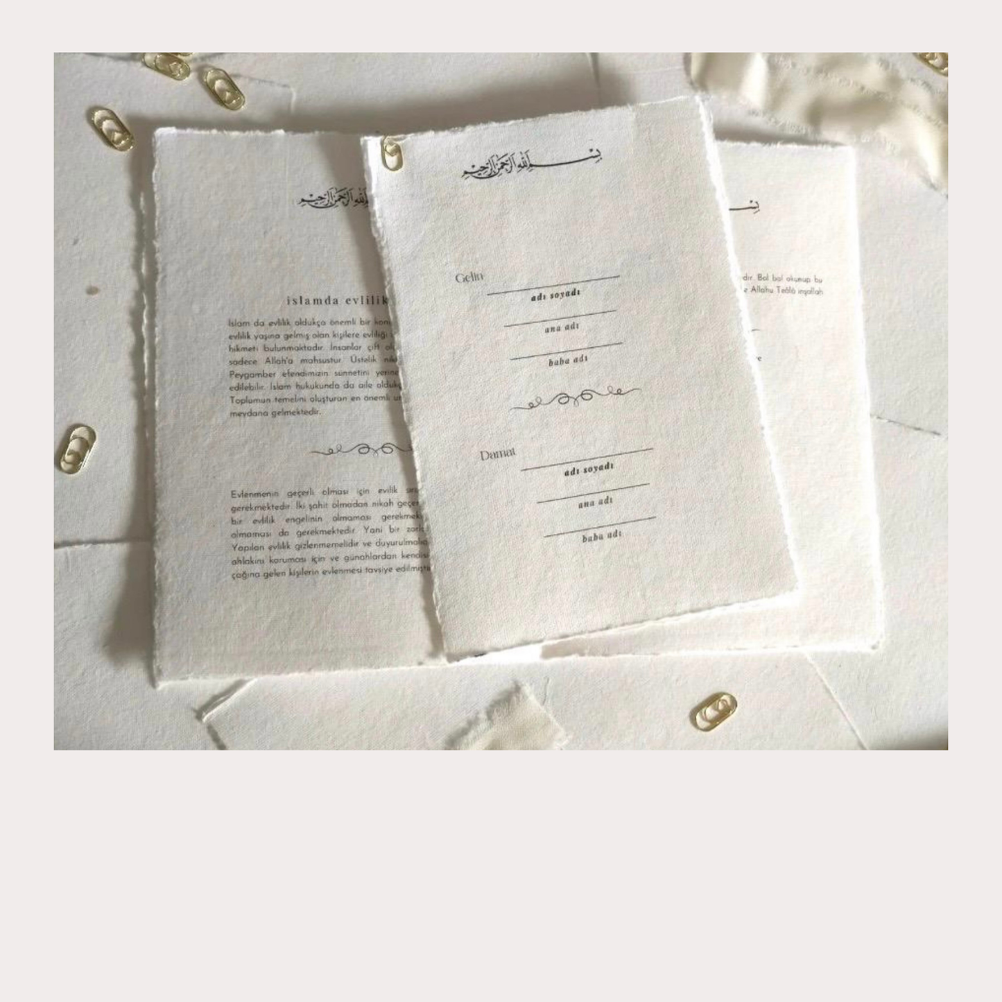 Islamische Trauurkunde A5 | Dini Nikah Belgesi (Türkisch)