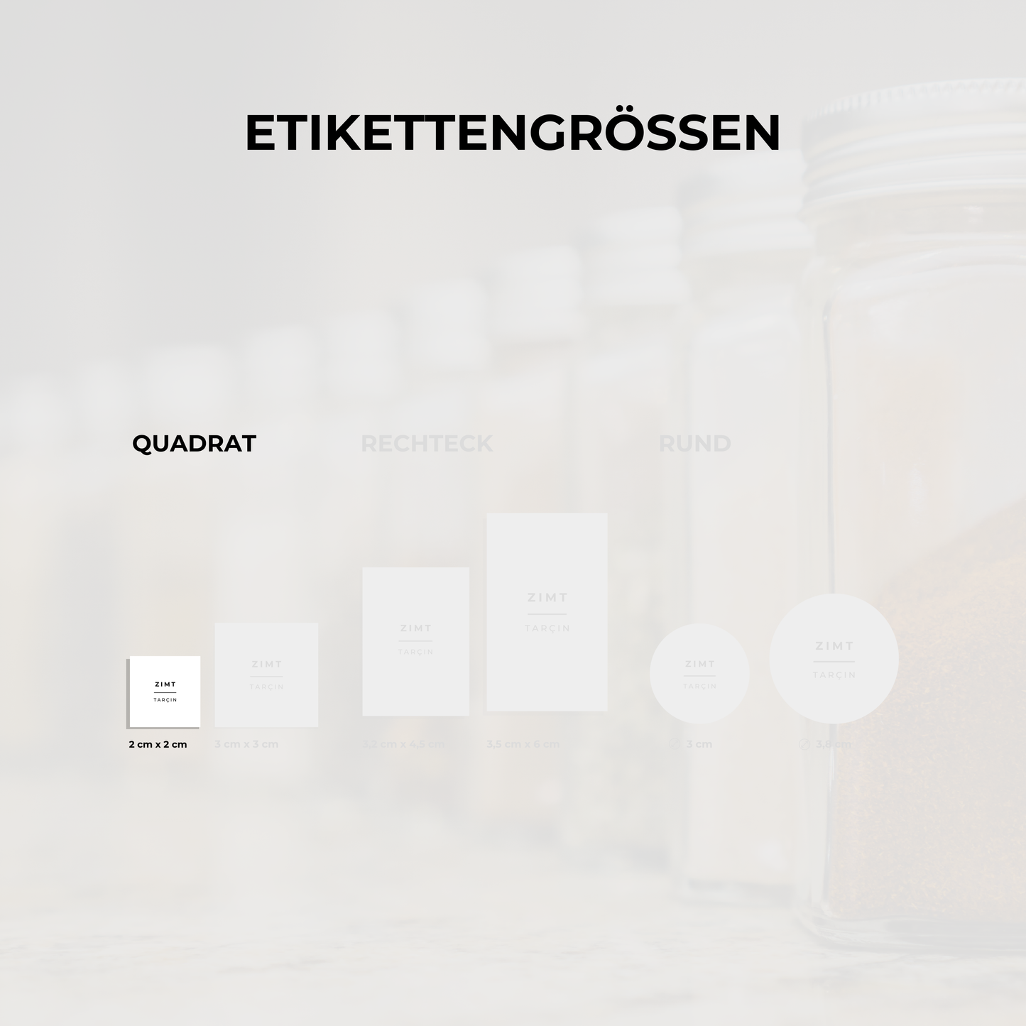 Deutsch-Türkische Gewürzetiketten: Ordnung für dein Küchenregal