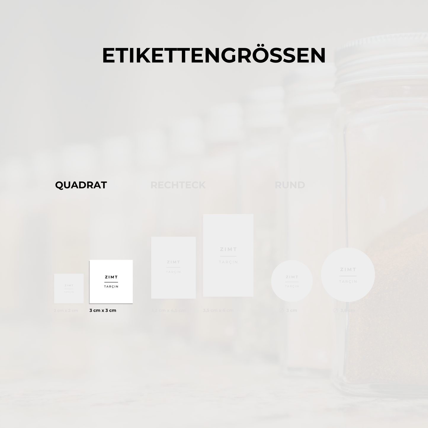 Deutsch-Türkische Gewürzetiketten: Ordnung für dein Küchenregal