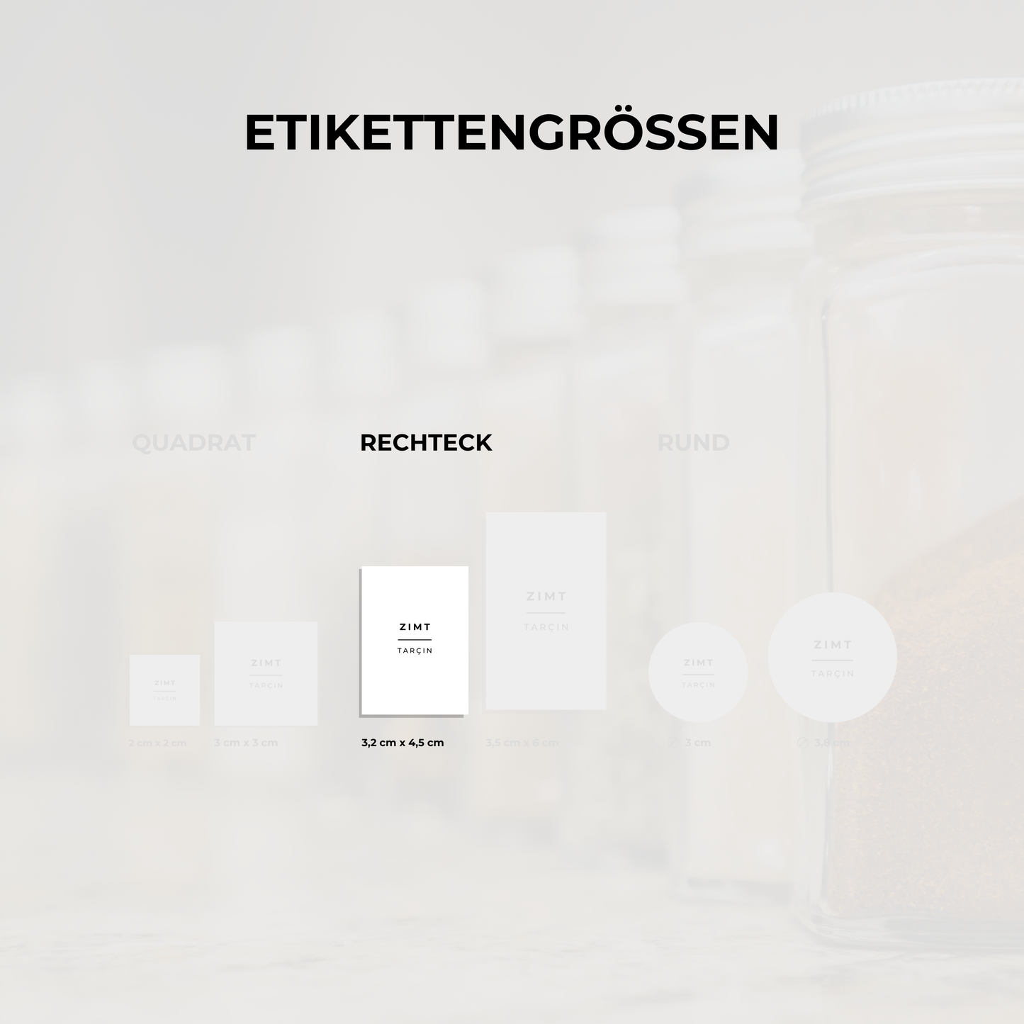 Deutsch-Türkische Gewürzetiketten: Ordnung für dein Küchenregal