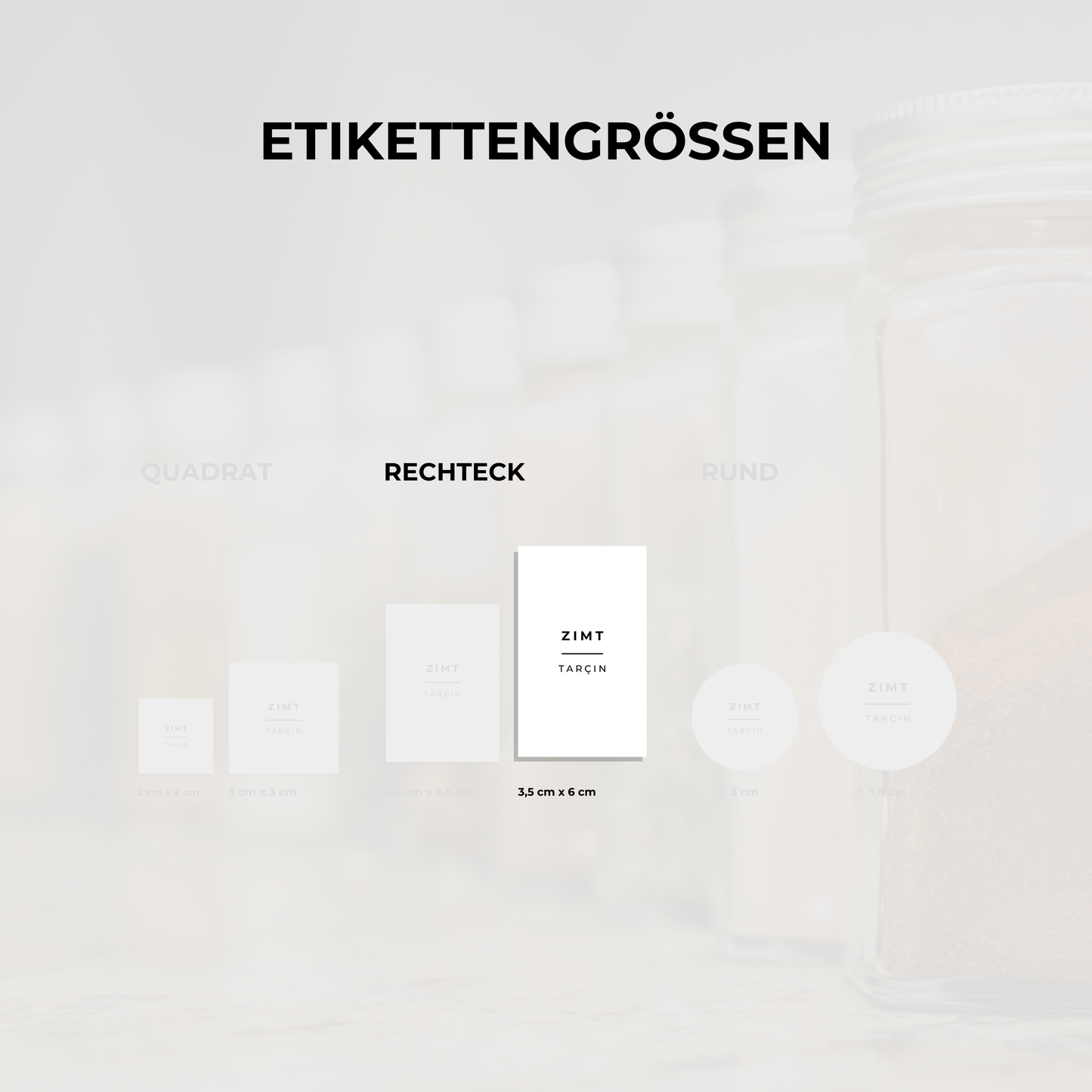 Deutsch-Türkische Gewürzetiketten: Ordnung für dein Küchenregal