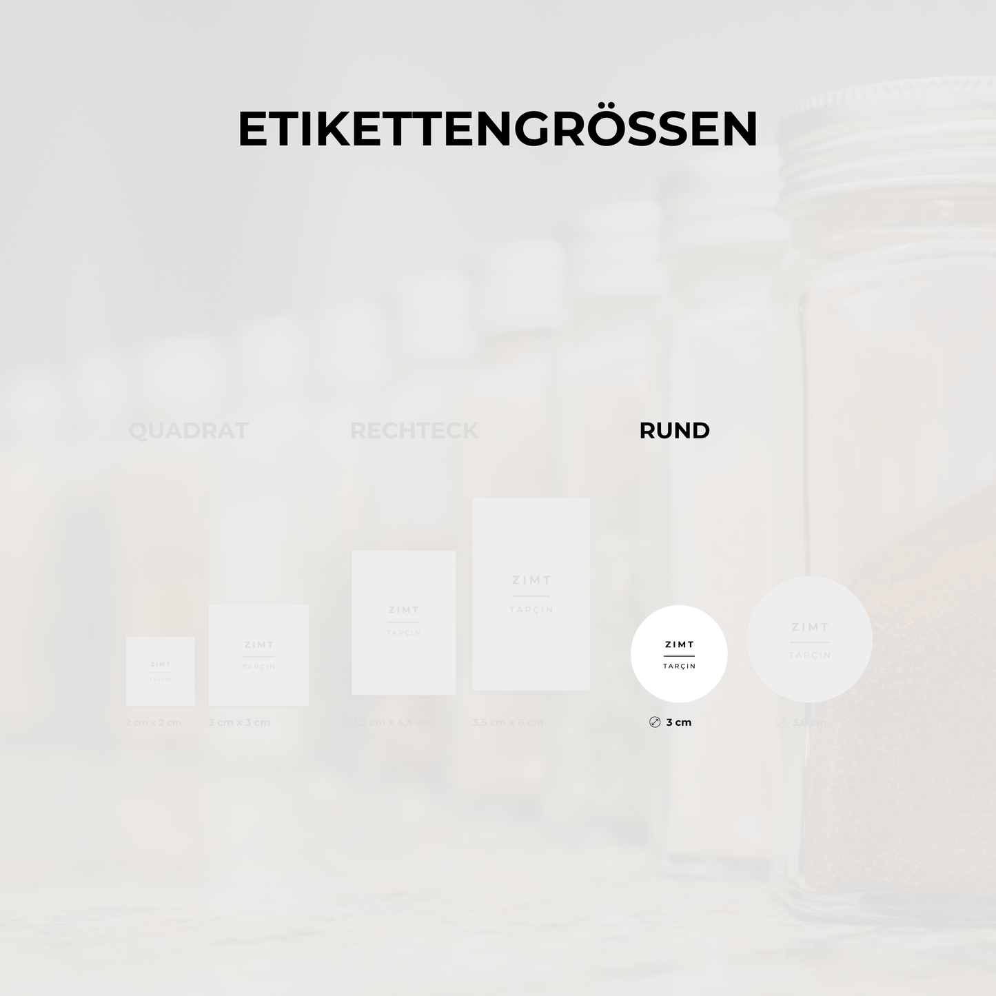 Deutsch-Türkische Gewürzetiketten: Ordnung für dein Küchenregal