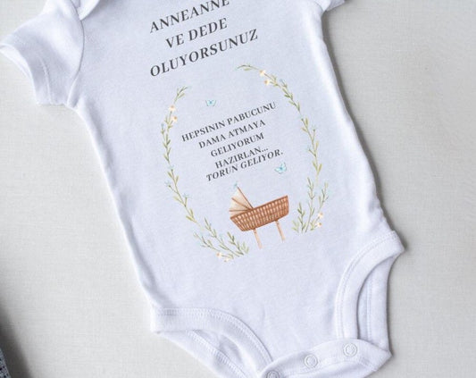 Baby bodysuit personalized with name | Announce pregnancy | Birth | Baby | Birth gift | Baby gift